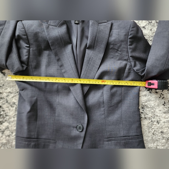 ANN TAYLOR Blazer Dark Gray Womens Size 2 - Picture 9 of 9